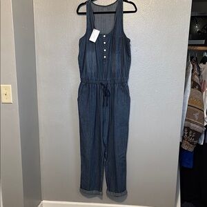 Stylish Blue Denim Jumpsuit
